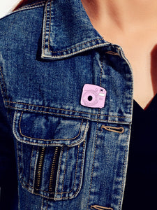 Pink Polaroid Camera Pin