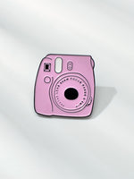 Load image into Gallery viewer, Pink Polaroid Camera Pin
